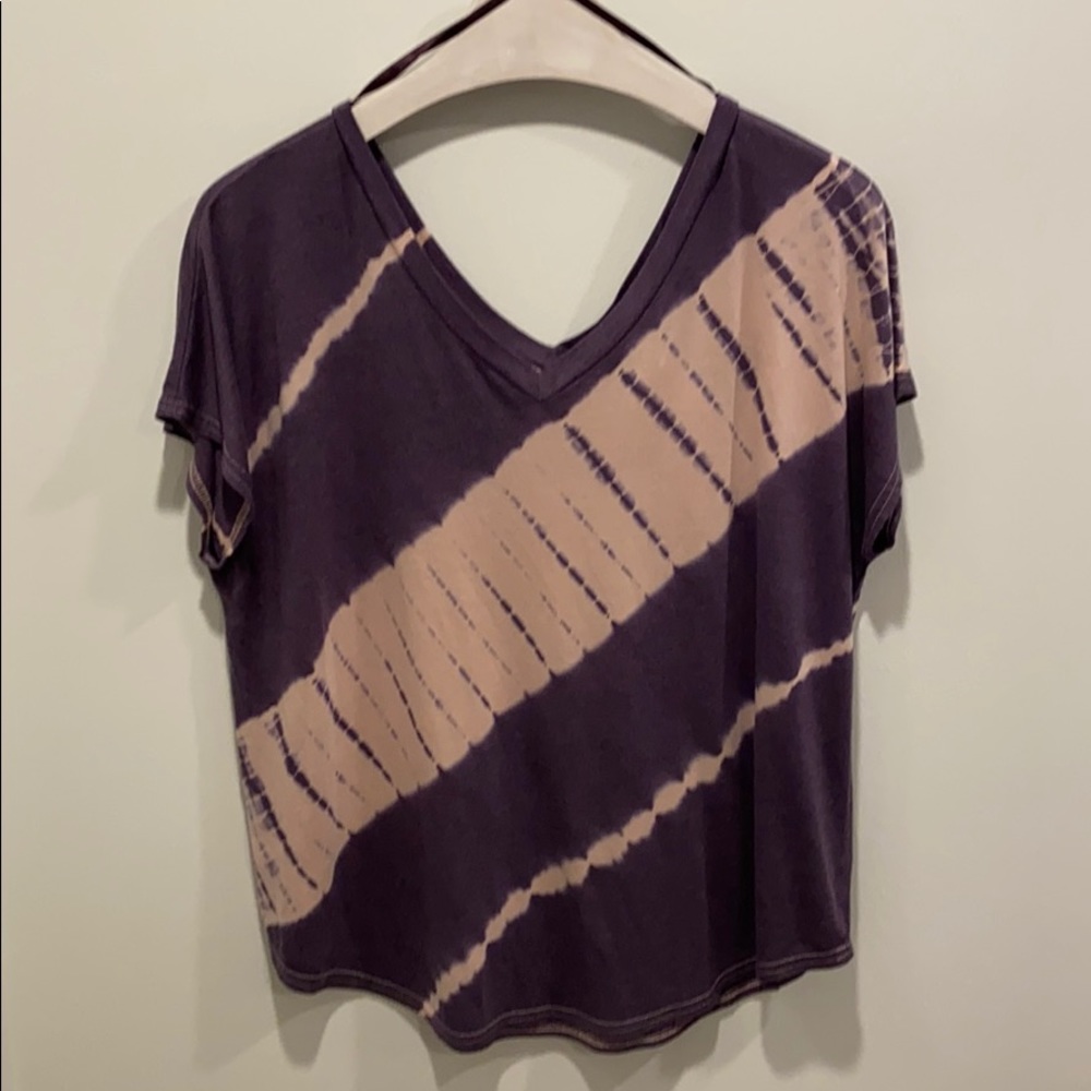 She Sky tied dye vneck jersey shirt